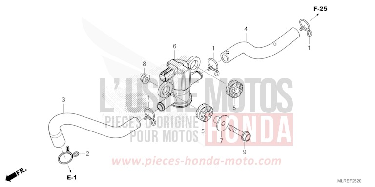 ELECTROVANNE INJECTION D'AIR de Hornet 500 GRAND PRIX RED (R380) 2026